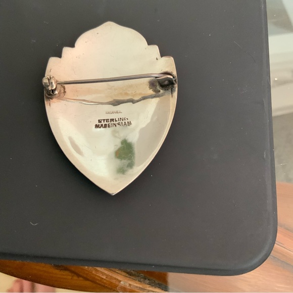 Siam Sterling brooch & earrings - Picture 4 of 8